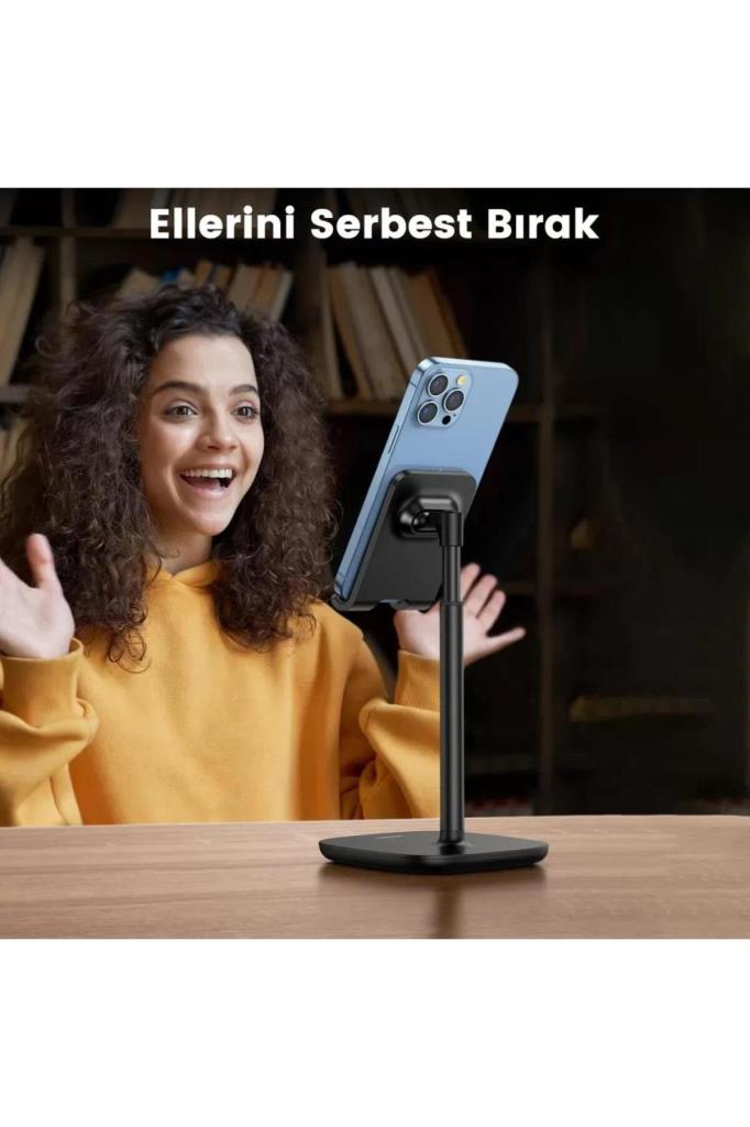 Ugreen Yüksekliği Ayarlanabilir Masaüstü Telefon Standı Siyah Teşhir