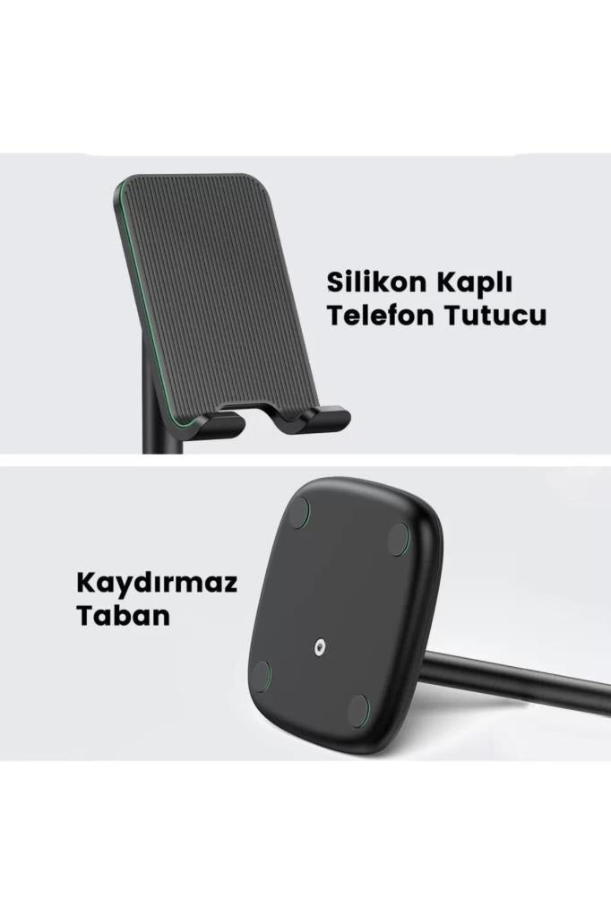 Ugreen Yüksekliği Ayarlanabilir Masaüstü Telefon Standı Siyah Teşhir