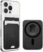 Spigen MagFit iPhone için MagSafe özellikli 3 Kartlı Manyetik Cüzdan Urban Fit Wallet Black - AFA07402 Outlet