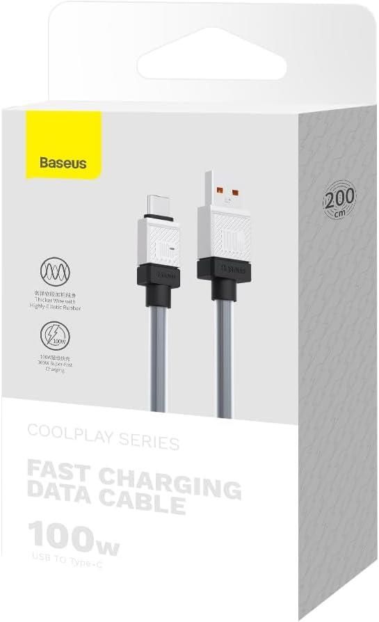 Baseus CoolPlay 2 m USB to Type-C Hızlı Şarj Kablosu