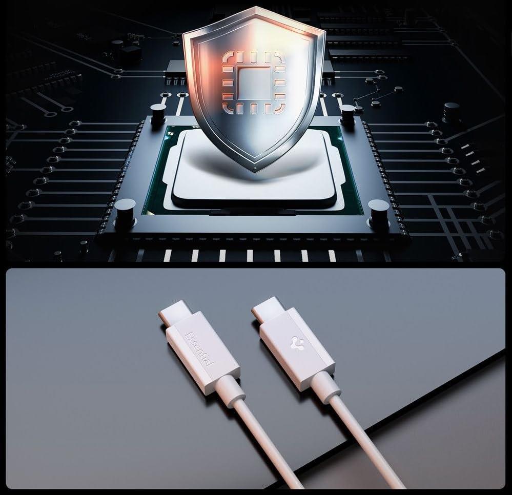 USB-C to USB-C 2 Metre Kablo 60W Güç/PPS 2.0 Super Hızlı Şarj/480 Mbps Type-C White - ACA08719