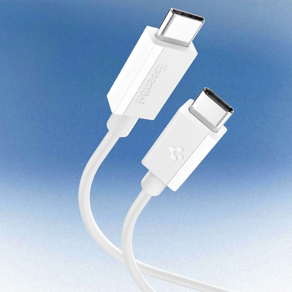 USB-C to USB-C 2 Metre Kablo 60W Güç/PPS 2.0 Super Hızlı Şarj/480 Mbps Type-C White - ACA08719