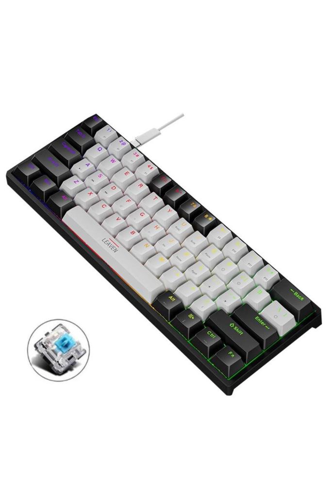 Valkyrie Leaven K620 RGB Blue Switch Kablolu Mekanik Oyuncu Klavyesi Siyah Teşhir