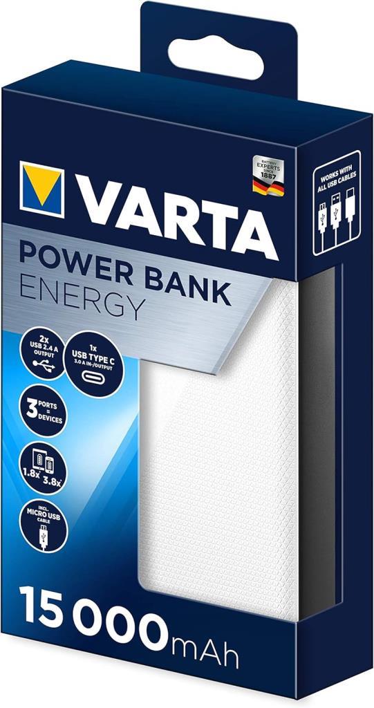 Varta Power Bank Energy 15000 Mah
