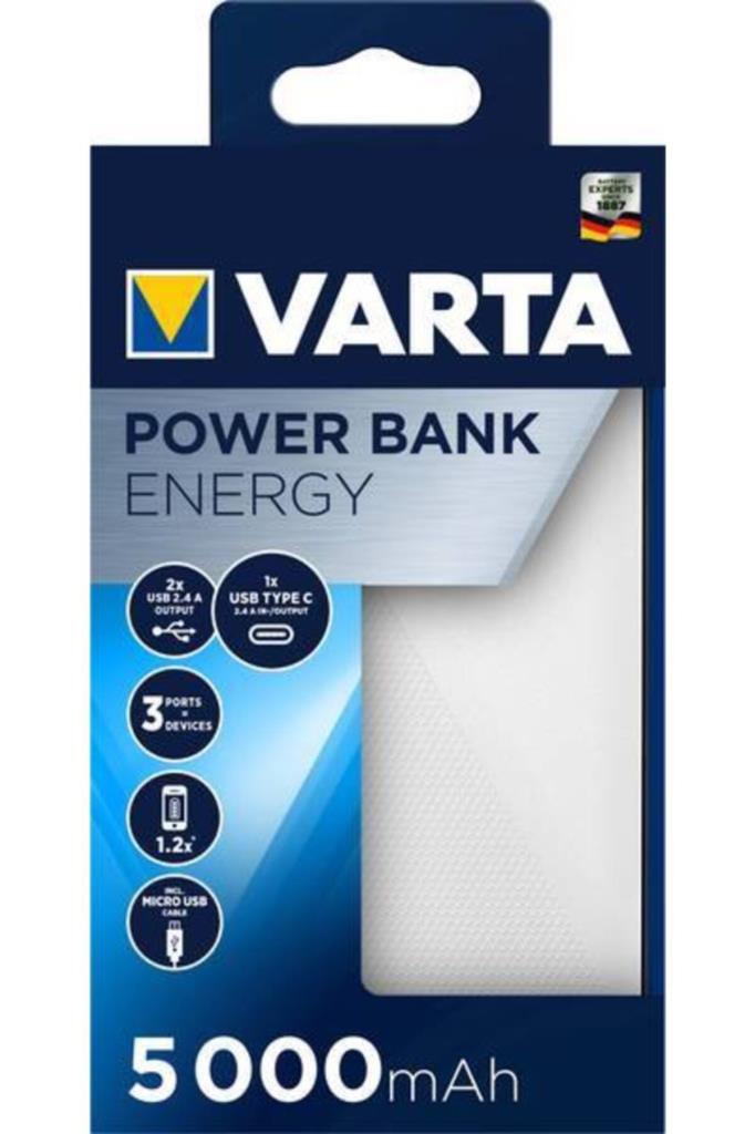 Varta Energy 5000 Mah Hızlı Şarj Powerbank Outlet