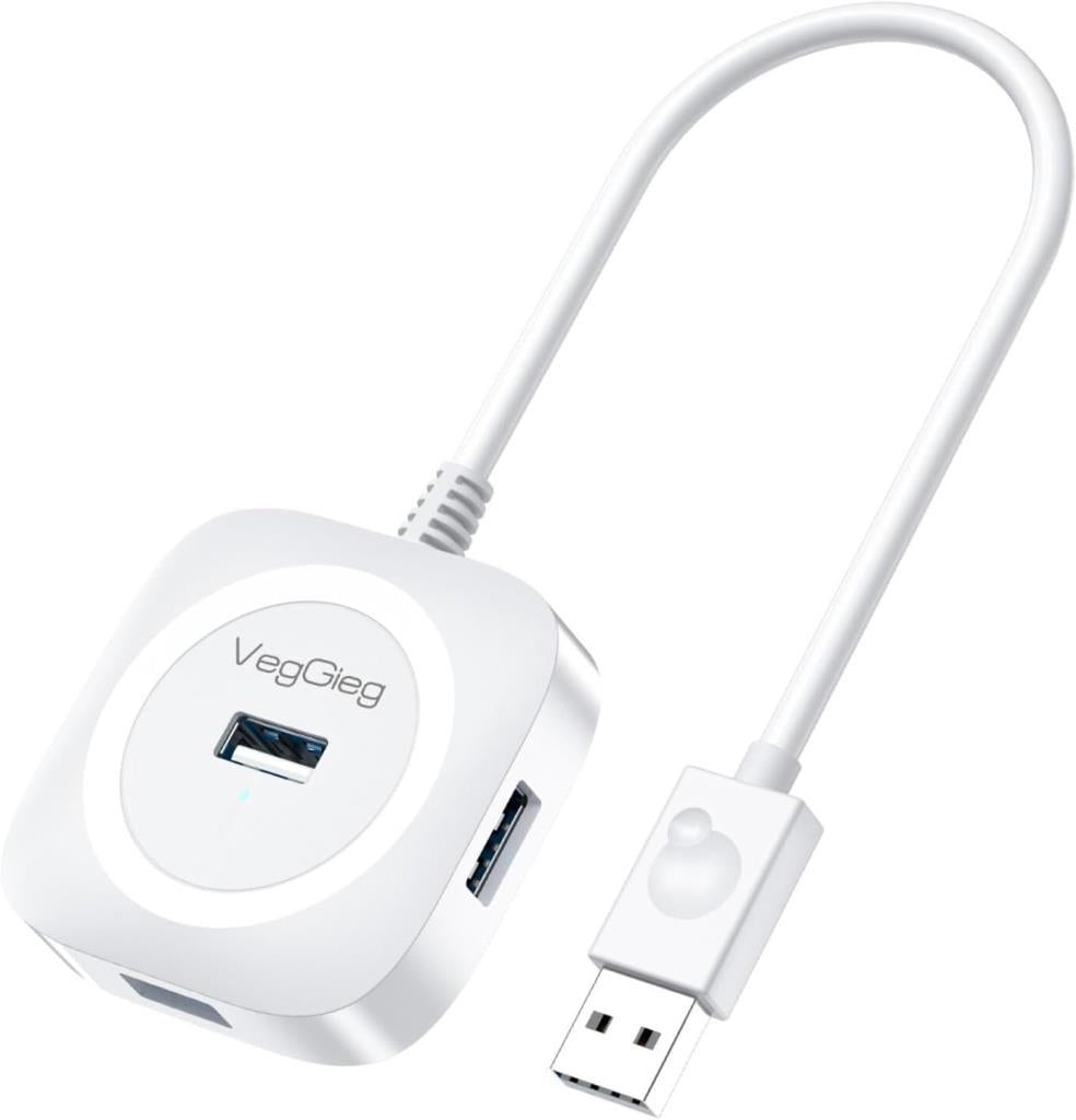 VegGieg 4 Portlu USB 2.0 Çoklayıcı Hub Beyaz