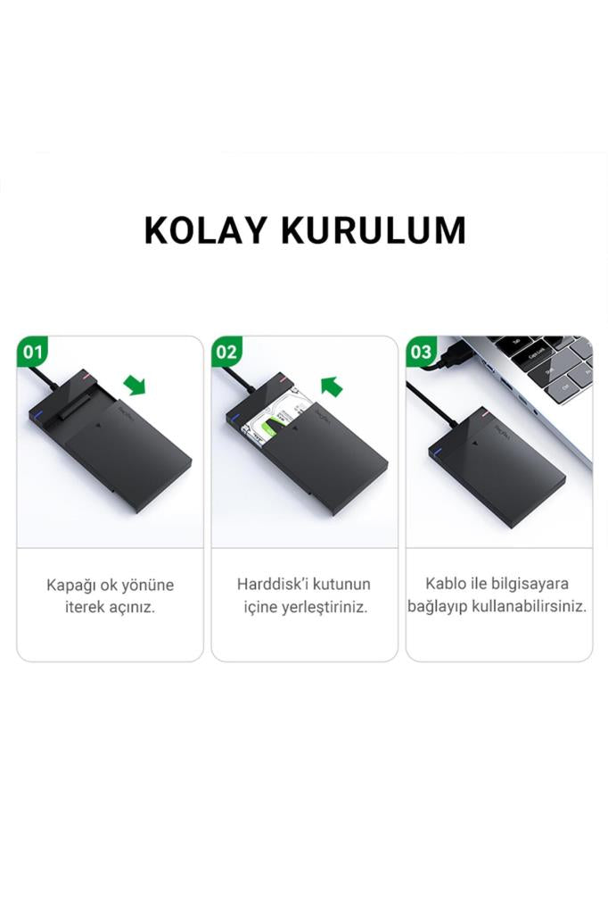 VegGieg GM02 Type-C 2.5" Harddisk Kutusu - TEŞHİR