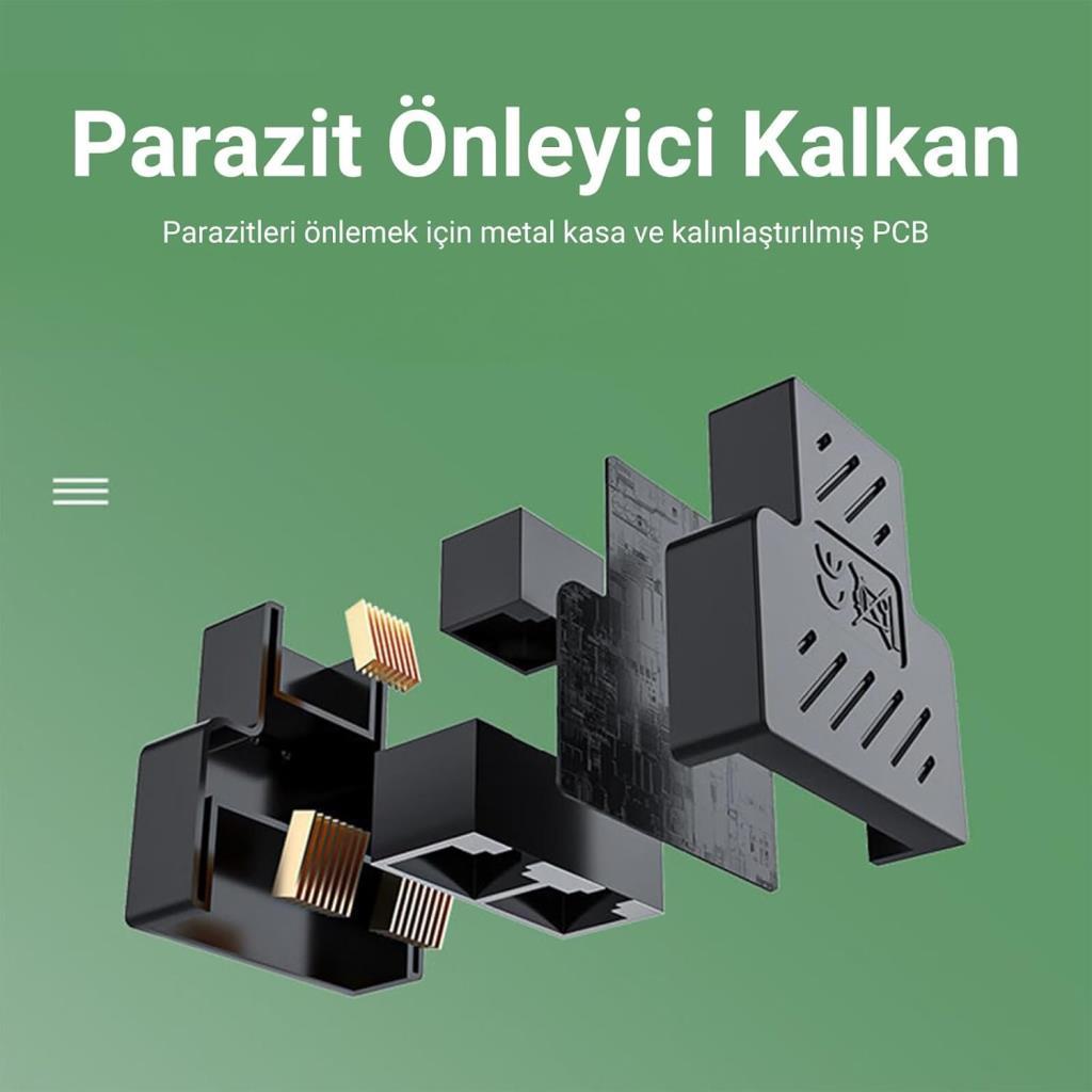 VegGieg RJ45 1 to 2 Ethernet Splitter Çoğaltıcı Adaptör - OUTLET
