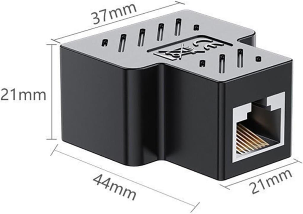 VegGieg RJ45 1 to 2 Ethernet Splitter Çoğaltıcı Adaptör - OUTLET