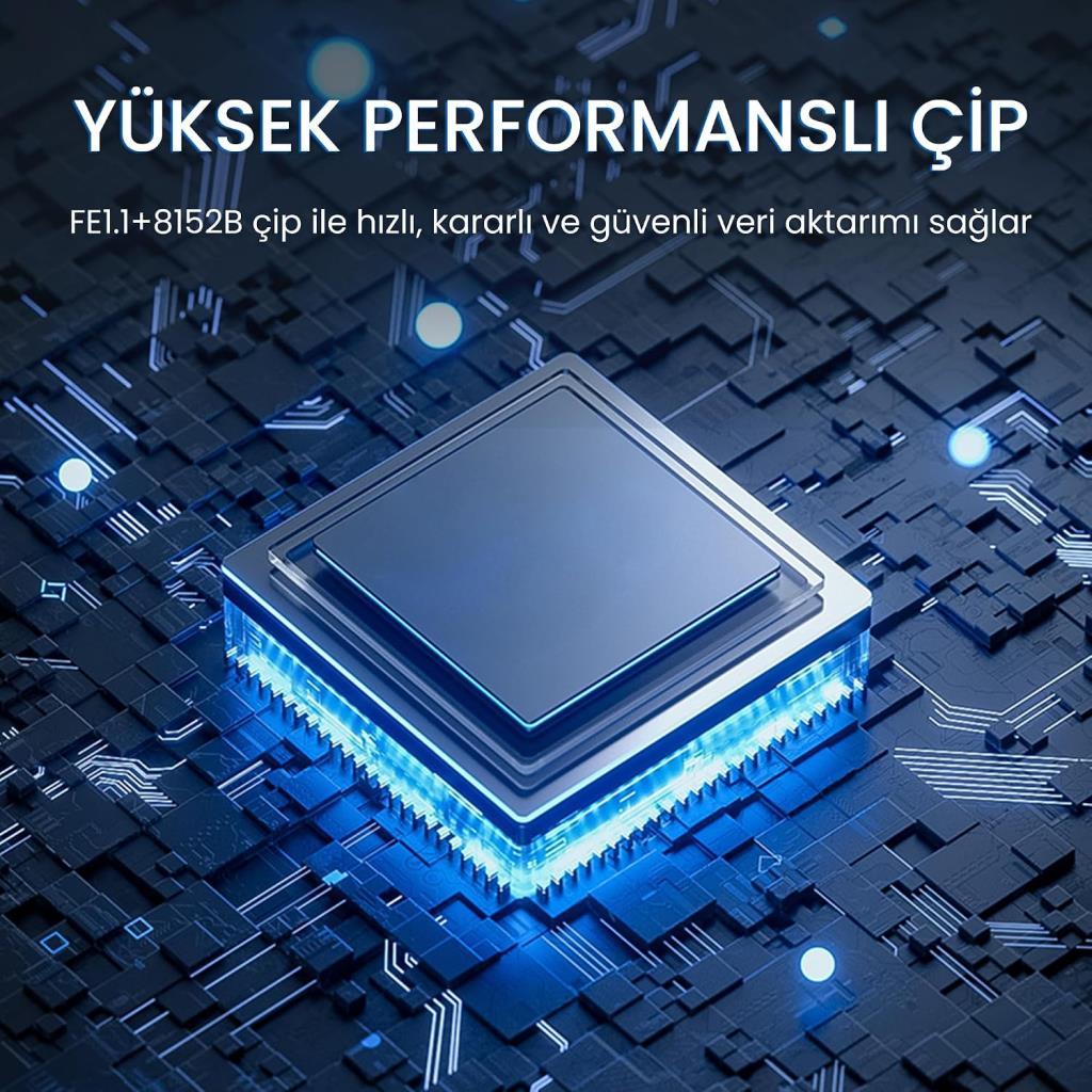 Veggieg USB 2.0 To 100MBPS Ethernet Çevirici ve 3 Portlu USB Hub Çoklayıcı