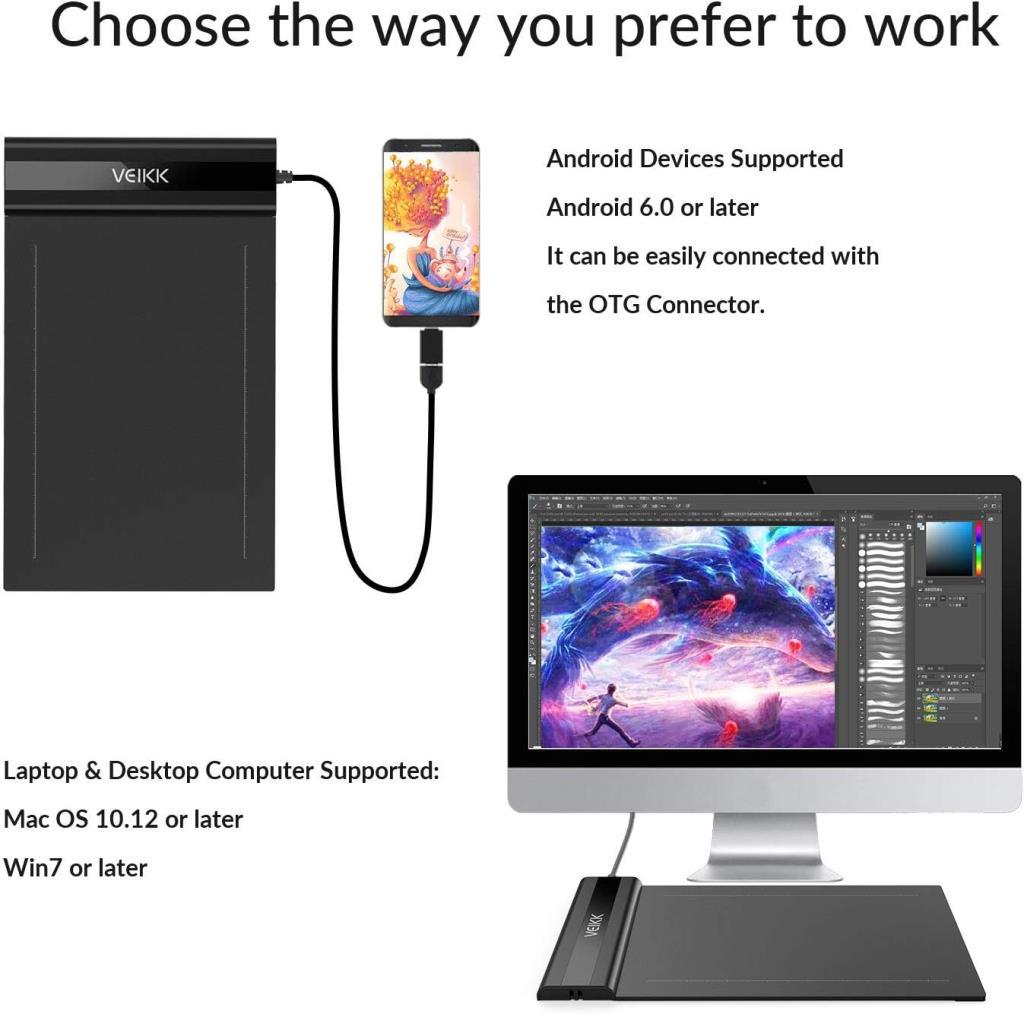Veikk S640 Grafik Tablet - Outlet