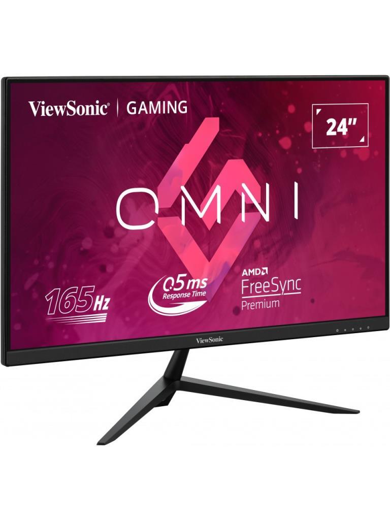 شاشة الألعاب ViewSonic Omni VX2428J مقاس 24 بوصة بدقة Full HD وزمن استجابة 0.5 مللي ثانية، ولوحة IPS، ومعدل تحديث 180 هرتز - منفذ بيع