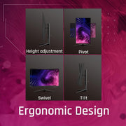 ViewSonic Omni VX2428J 23.8" 0.5ms Full HD Pivot IPS 180Hz Gaming Monitor - Display Model