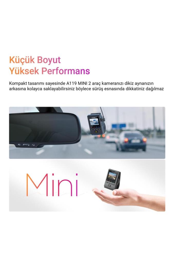 Viofo A119 Mini2 2K Araç Kamerası Teşhir