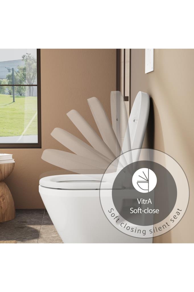 VitrA 121 003 909 Yavaş Kapanır Klozet Kapağı Outlet