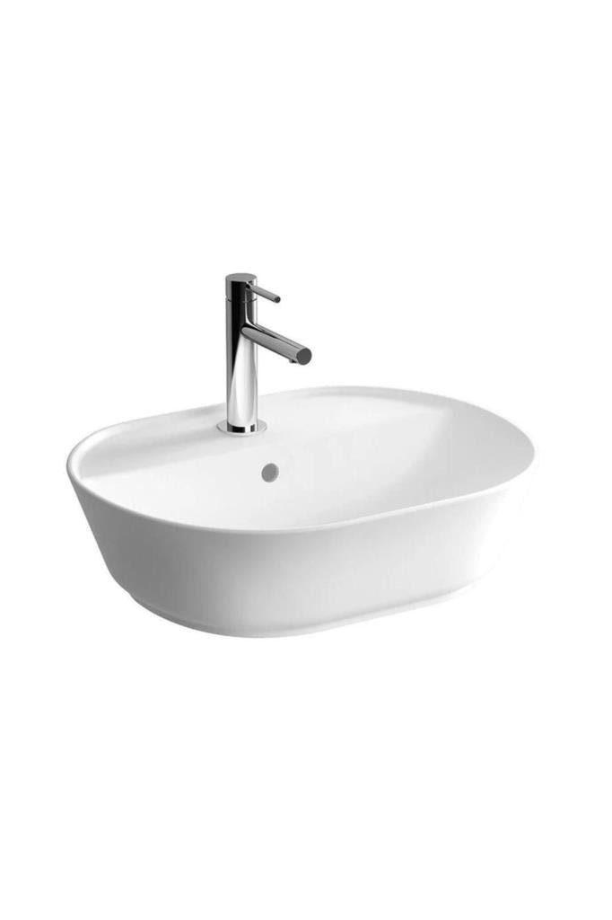 VitrA Geo 7428B001-0001 Oval Çanak Lavabo, 55 cm, Mat Beyaz