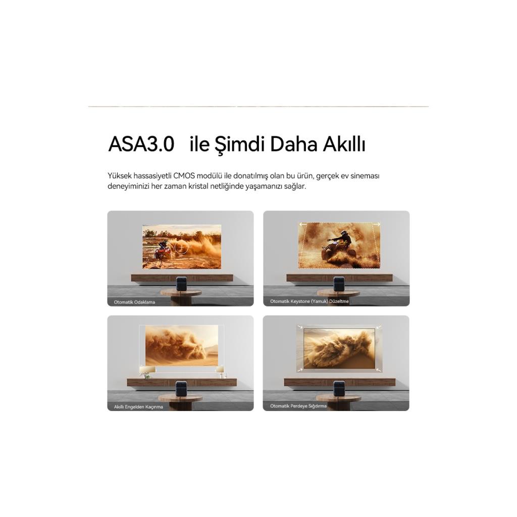 Wanbo Mozart 1 Pro 900 Lümen Full HD Wi-Fi Android LED Projeksiyon Cihazı