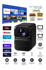 Wanbo TT 650 Lümen Full HD Wi-Fi Taşınabilir Mini Projeksiyon Cihazı Teşhir