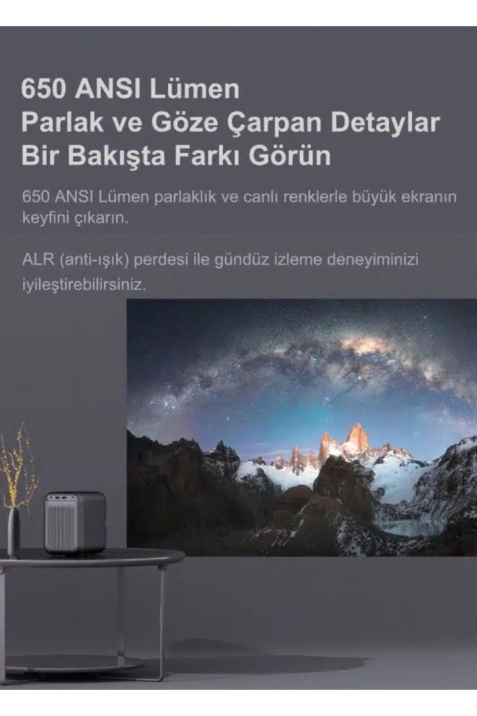 Wanbo TT 650 Lümen Full HD Wi-Fi Taşınabilir Mini Projeksiyon Cihazı Teşhir