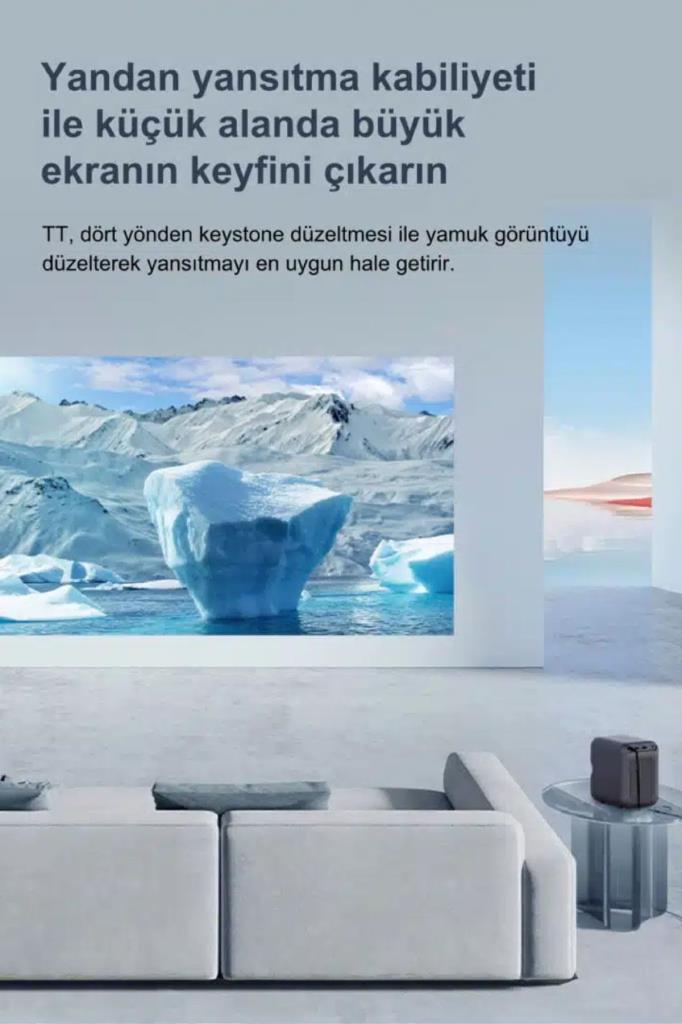 Wanbo TT 650 Lümen Full HD Wi-Fi Taşınabilir Mini Projeksiyon Cihazı Teşhir