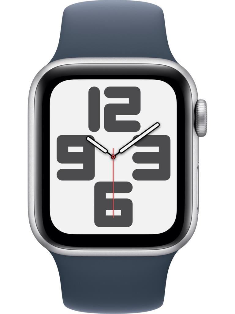 Apple Watch SE 2 2023 GPS 40mm Gümüş Rengi Alüminyum Kasa ve Fırtına Mavisi Spor Kordon Akıllı Saat (Apple Türkiye Garantili)