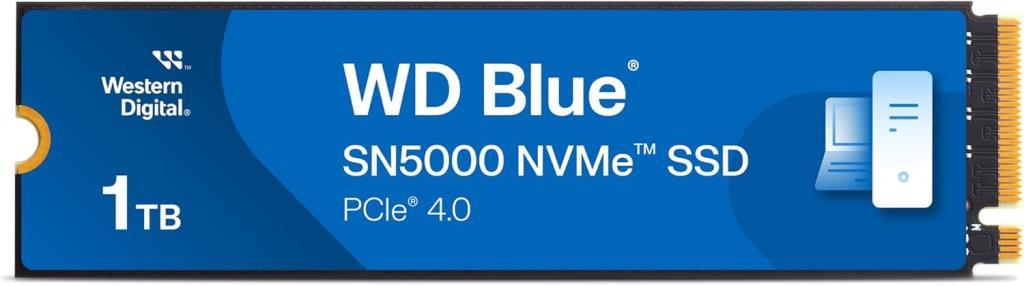 Western Digital Blue SN5000 WDS100T4B0E PCI-Express 4.0 1 TB M.2 SSD Teşhir