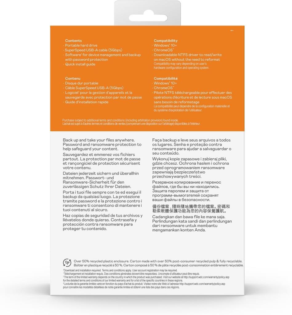 Western Digital My Passport WDBR9S0060BBK USB 3.2 2.5" 6 TB Harici Harddisk Beyaz Outlet