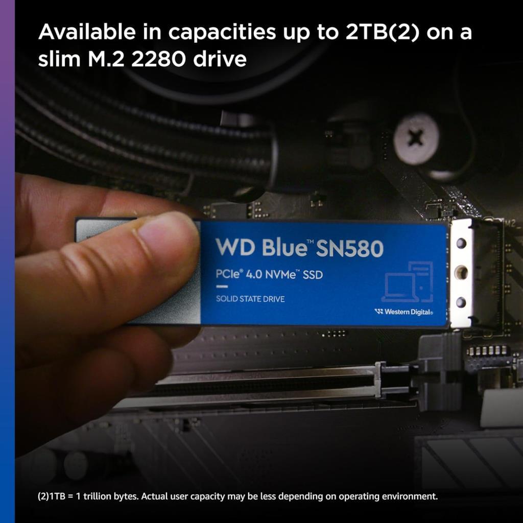 Western Digital BLUE SN580 WDS200T3B0E PCI-Express 4.0 2 TB M.2 SSD