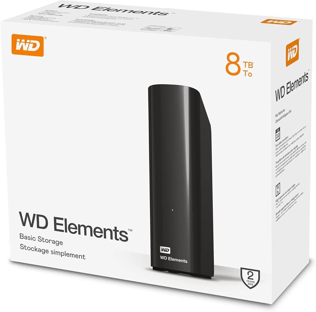Western Digital Elements Desktop WDBWLG0080HBK USB 3.0 3.5" 8 TB Harici Harddisk Outlet