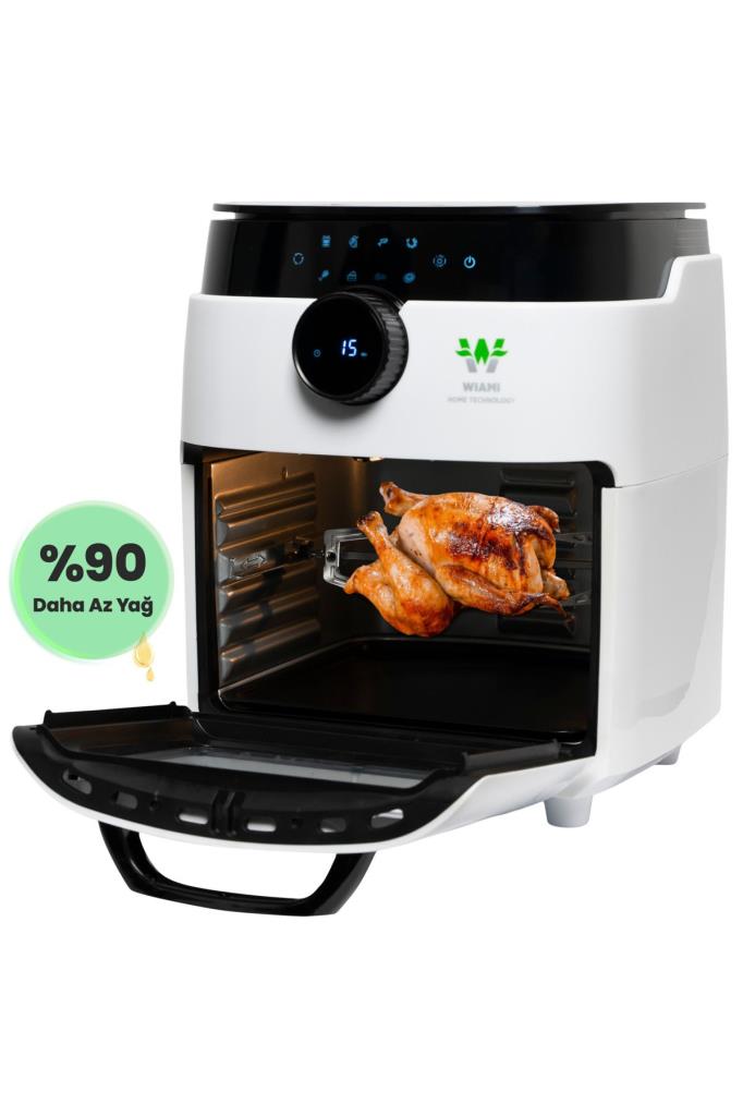 Wiami Airfryer Oven RA-011W 12 lt Beyaz Yağsız Fritöz Outlet