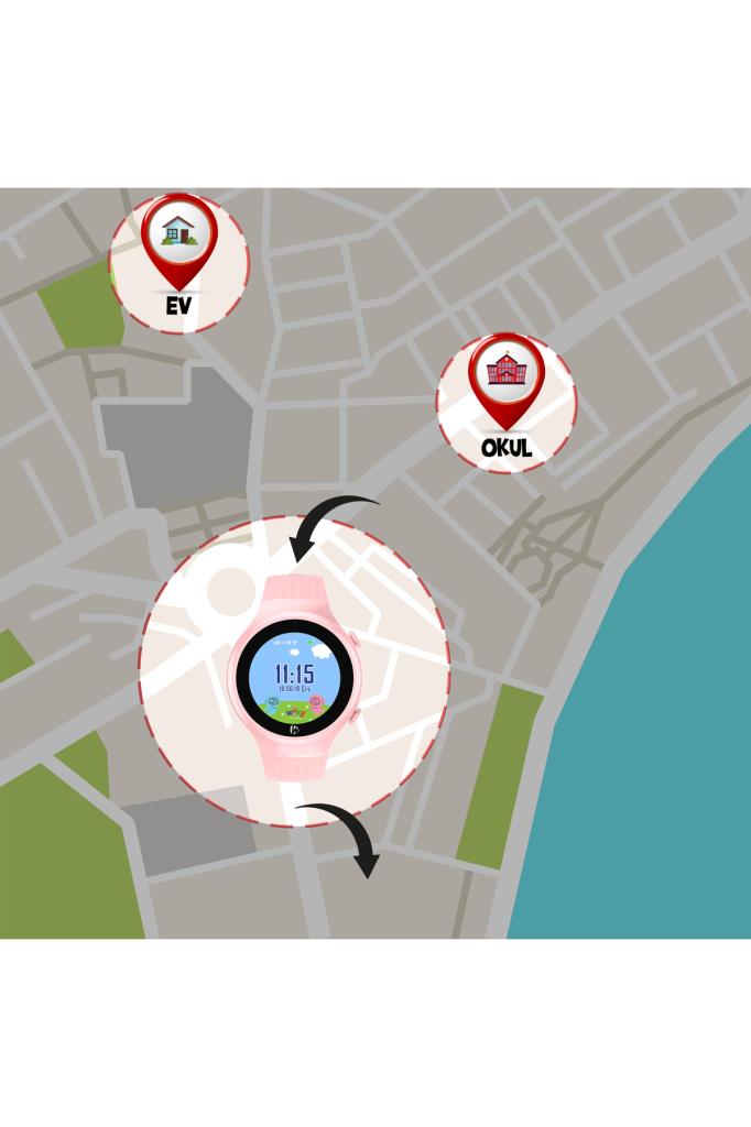 Wiky Watch 5S Pembe Akıllı Çocuk Saati - Outlet