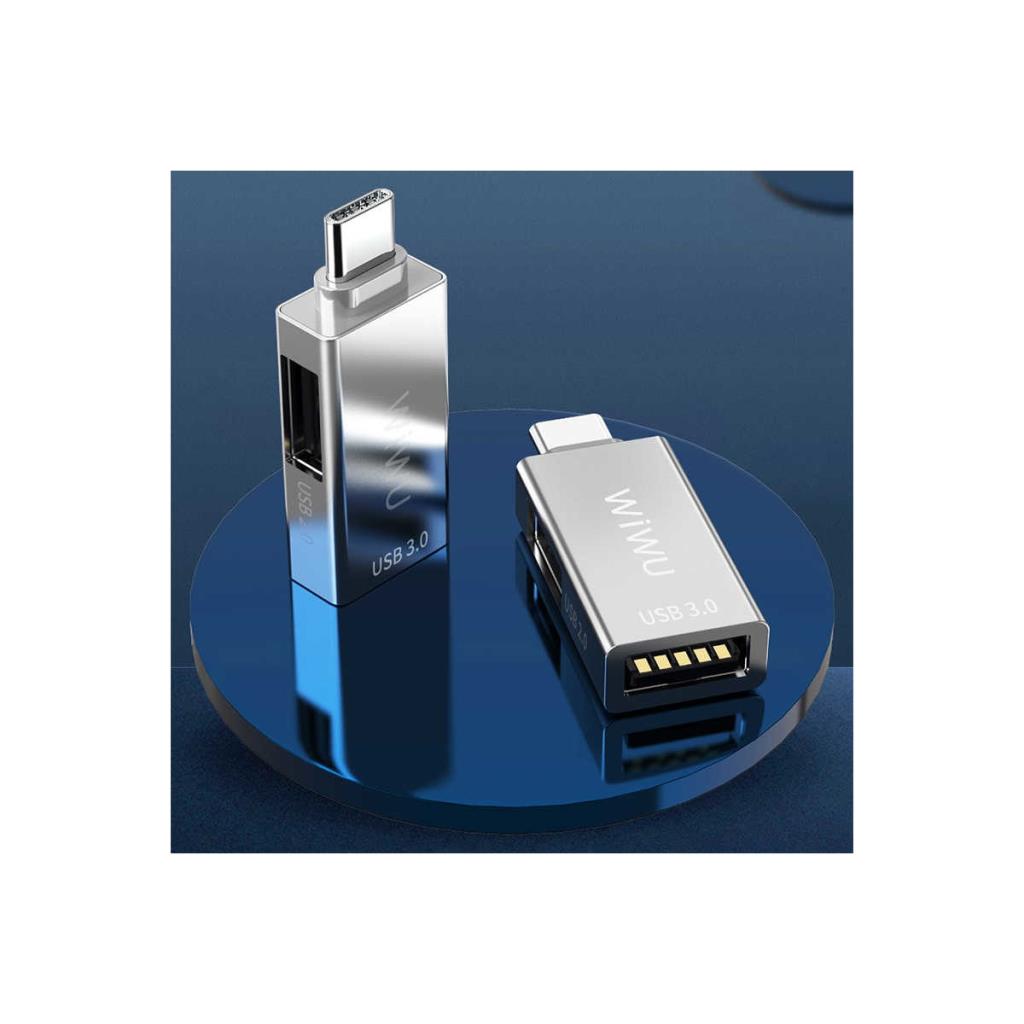 Winex Wiwu T02 USB Type-C Hub Çevirici ve Çoklayıcı Hub Gri