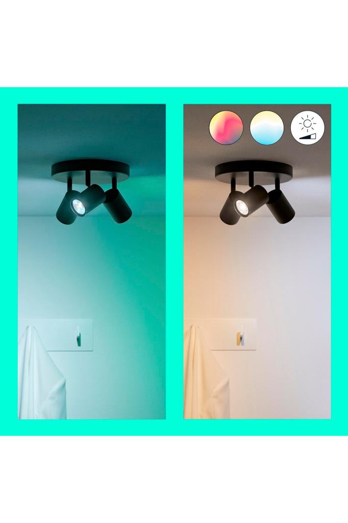 WiZ Imageo Spots RGB Işık 4'lü 5W GU10 Akıllı LED Spot