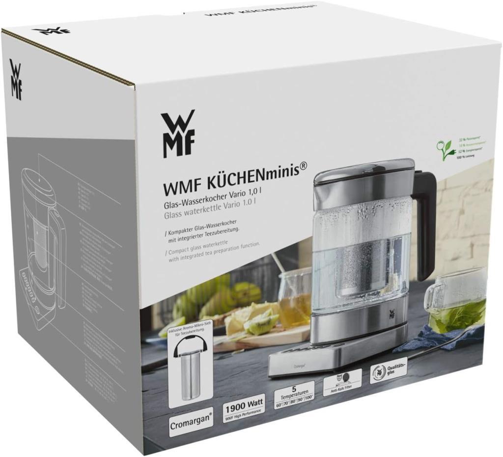 WMF Kitchenminis 7211003374 1 lt Cam Su Isıtıcısı + Çay Makinesi Teşhir