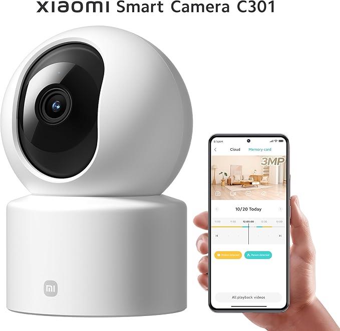 Xiaomi Smart Camera C301 2K 360 Derece Gece Görüşlü IP Wi-Fi Güvenlik Kamerası - OUTLET