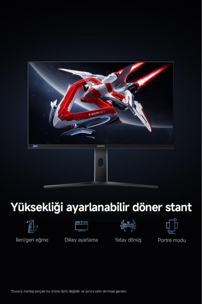 Xiaomi G Pro 27i P27QBA-RGPGL 27" 1 ms 2K Pivot IPS 180 Hz Oyuncu Monitörü Teşhir