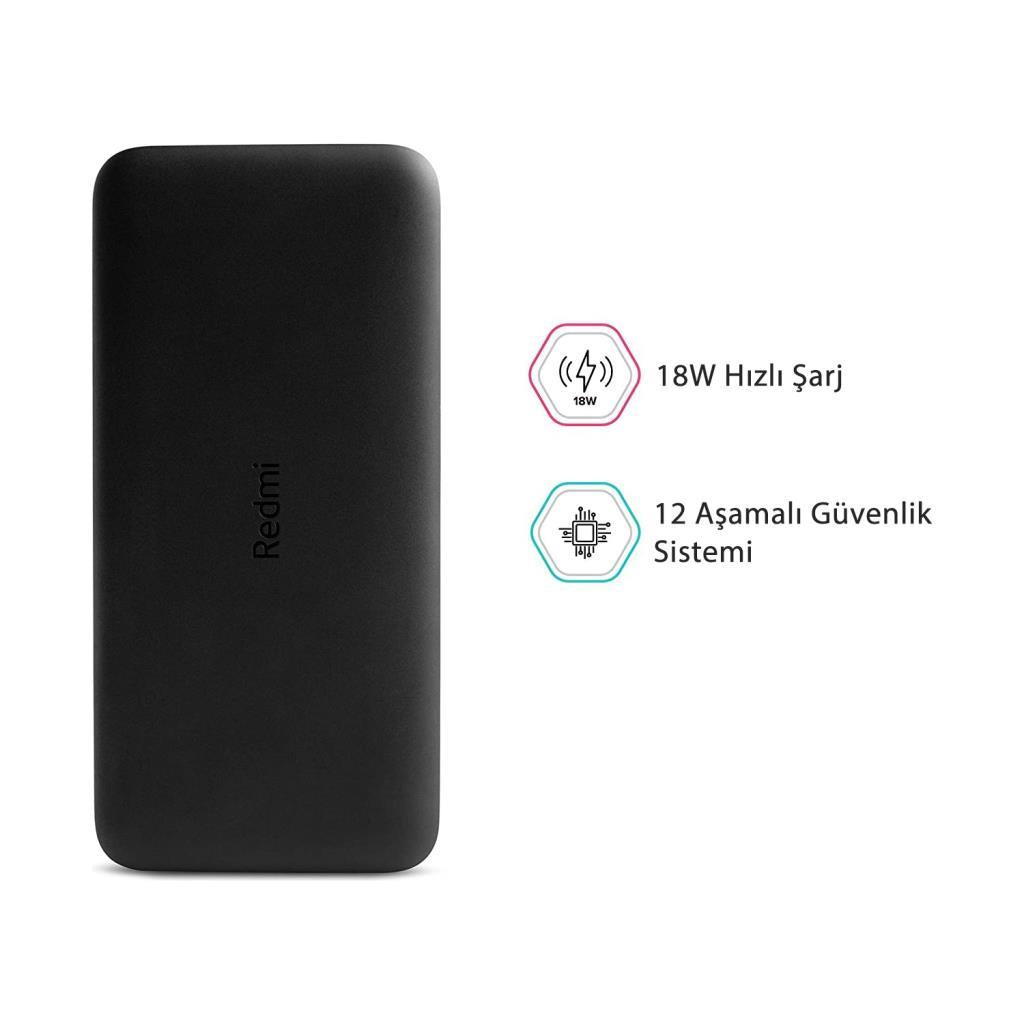 Xiaomi Redmi PB200LZM Siyah 20000 mAh Hızlı Şarj Powerbank Teşhir