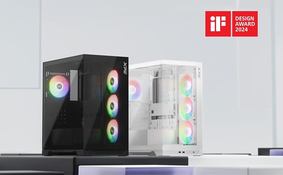 XPG Invader X INVADERXMT-BKCWW ARGB Fanlı Beyaz ATX Oyuncu Kasası - TEŞHİR