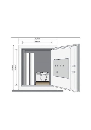 Yale YFM/420/FG2 Yangın Sertifikalı Büyük Boy Para Kasası - OUTLET