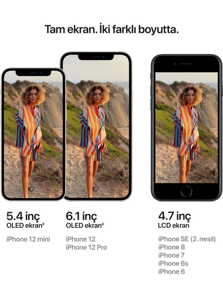 Yenilenmiş iPhone 12 128 GB Beyaz Cep Telefonu (1 Yıl Garantili) - C Kalite