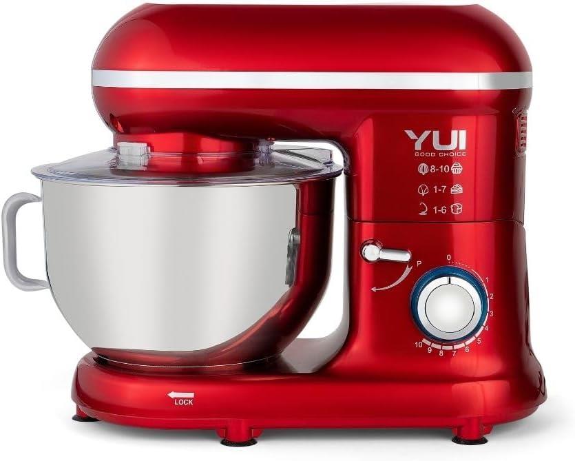 Yui M108 Easy Chef 1300 W 5 lt Kırmızı Stand Mikser Teşhir