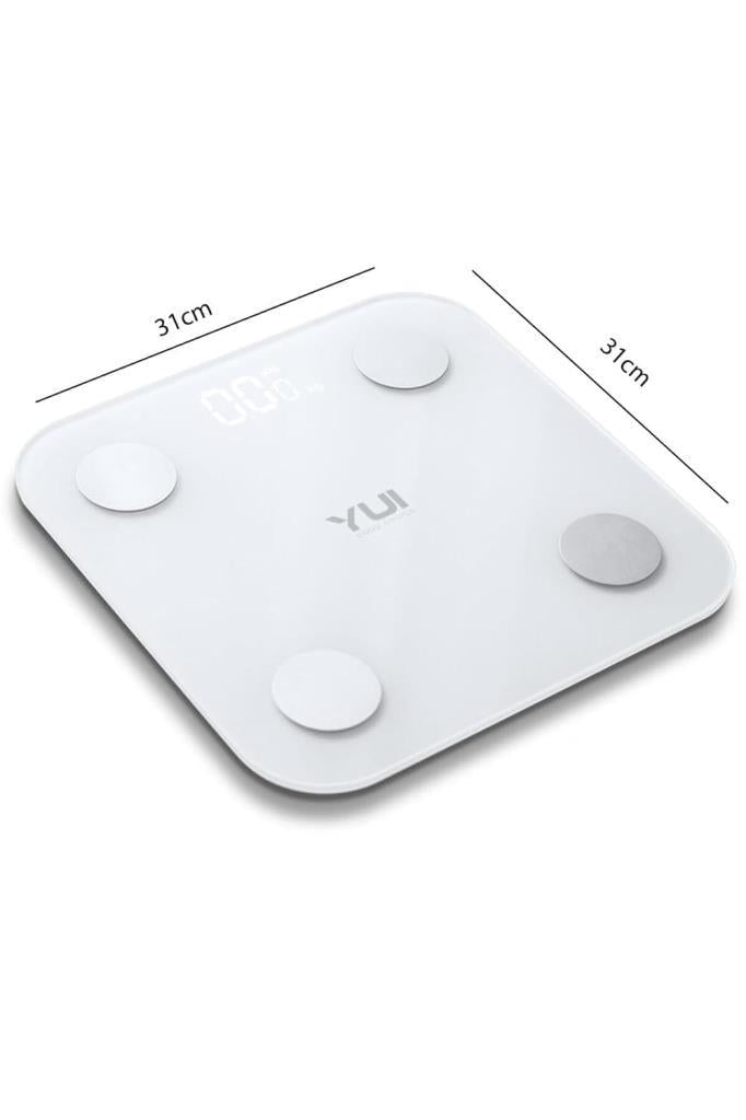 Yui KB12 Plus Şarjlı Yağ Ölçer Fonksiyonlu Akıllı Bluetooth Tartı - Outlet