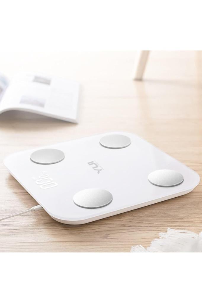 Yui KB12 Plus Şarjlı Yağ Ölçer Fonksiyonlu Akıllı Bluetooth Tartı - Outlet