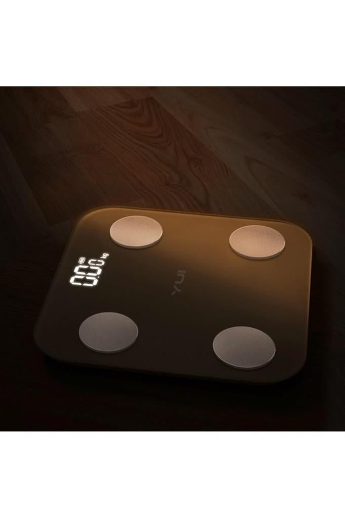 Yui KB12 Plus Şarjlı Yağ Ölçer Fonksiyonlu Akıllı Bluetooth Tartı - Outlet