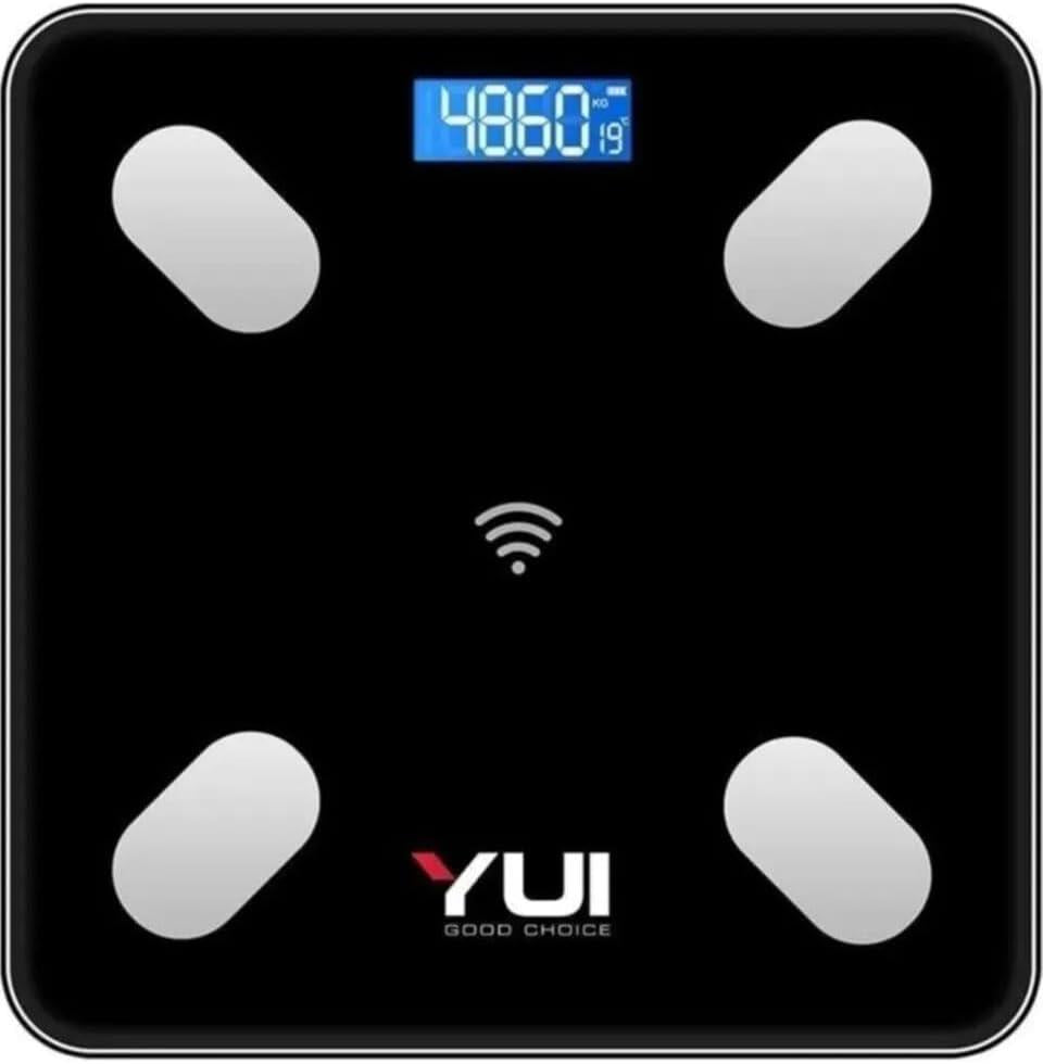 Yui KB13 Akıllı Bluetooth Şarjlı Tartı Siyah (YUI TÜRKİYE GARANTİLİ) Teşhir