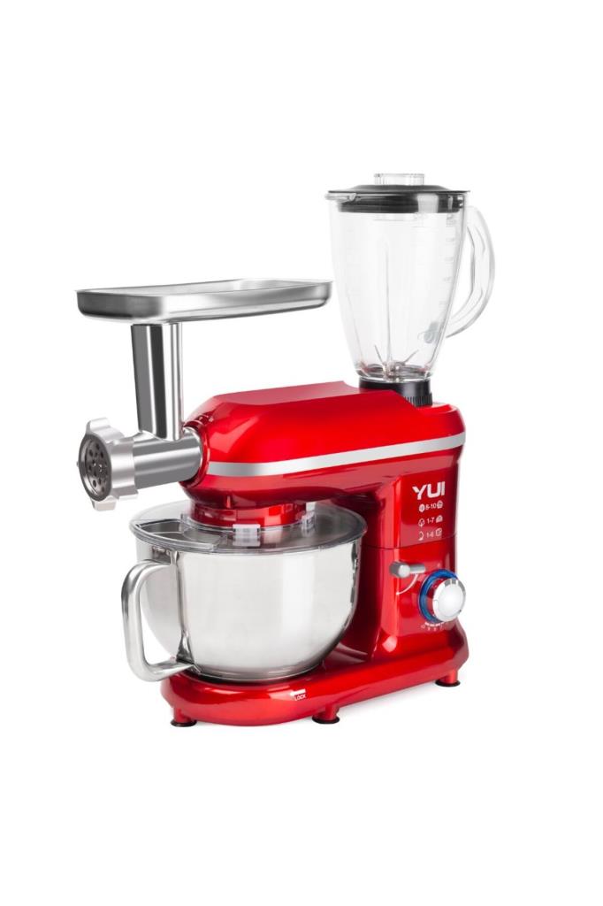 Yui M-120 Multi Fonksiyonel 1300 W 5 lt Kırmızı Stand Mikser Teşhir