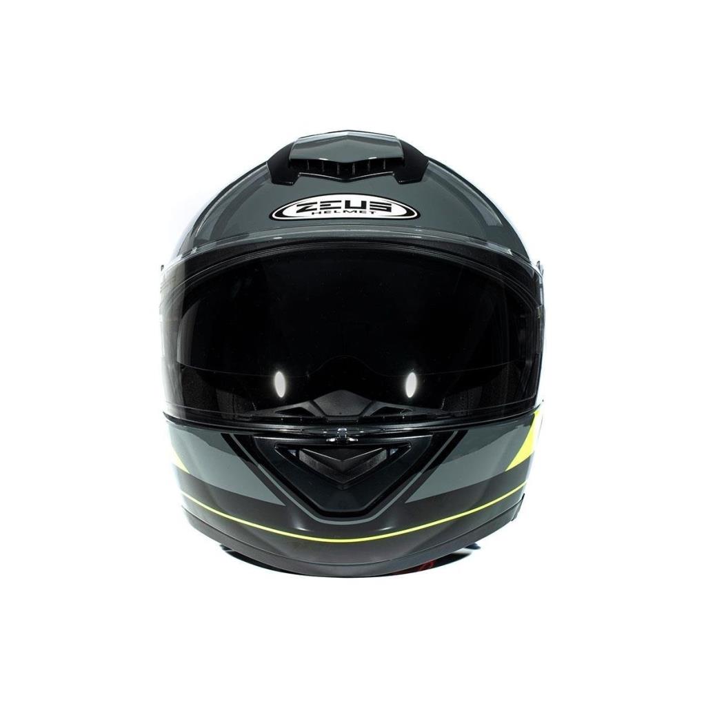 ZEUS Zs-3050 Be7 Çene Açılır Kask Gri-neon Sarı