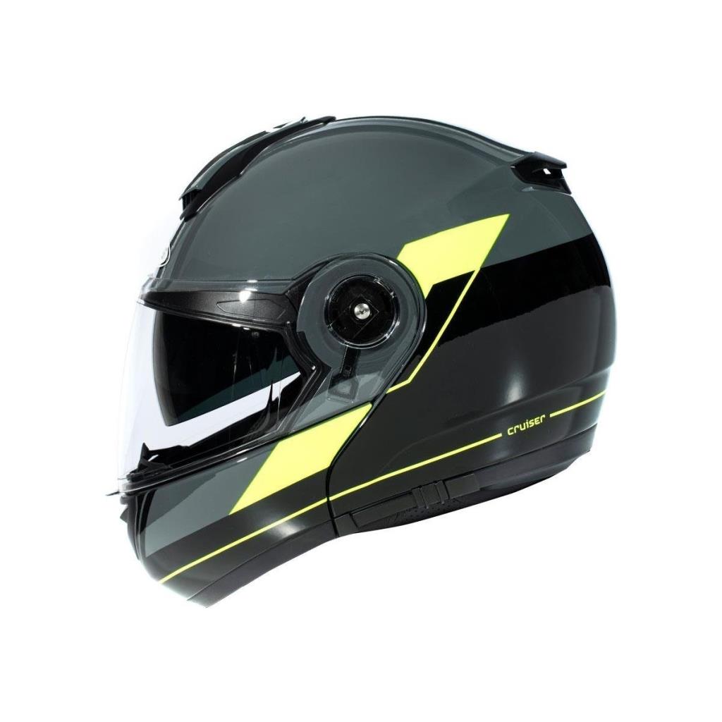 ZEUS Zs-3050 Be7 Çene Açılır Kask Gri-neon Sarı