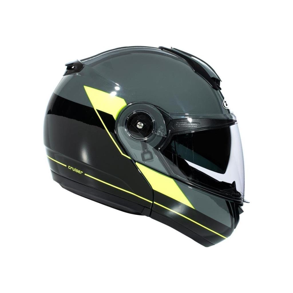 ZEUS Zs-3050 Be7 Çene Açılır Kask Gri-neon Sarı