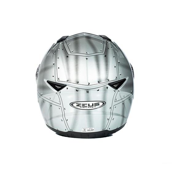 Zeus Zs-811a Al-38 Kapalı Kask Gümüş-siyah MEDIUM